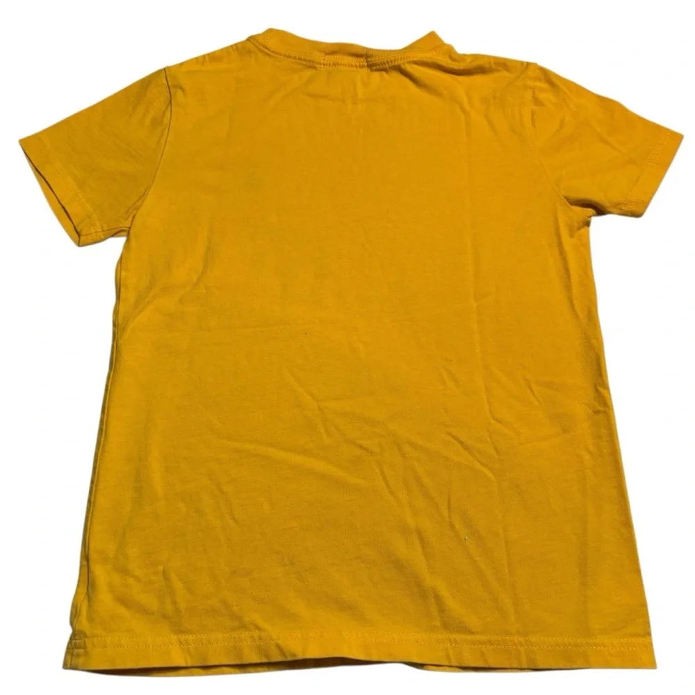 🇺🇸 Polo by Ralph Lauren Kids Tee Sz 7 (kids) Gold Yellow Short Slv 100% Cotton